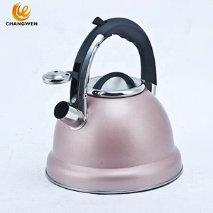 Induction Cooker Whistling Kettle Coffee Tea Pot Stovetop Induction Stainless Steel Water Kettle