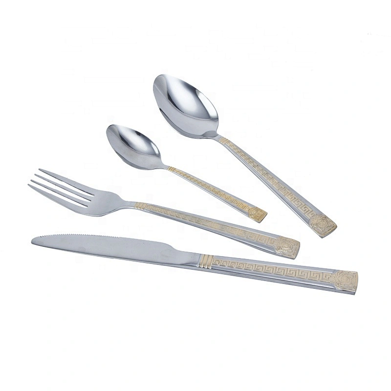 2020 New Style Stainless Steel Flatware Cutlery Set 4pcs for Wedding Restaurant Hotel