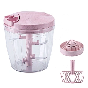 High quality kitchen accessories plastic Material Quick Manual Pull Food Chopper Manual vegetable chopper