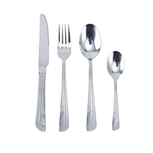 4pcs Set Amazon Hot Selling Flatware Set Stainless Steel For Weeding Party Gift