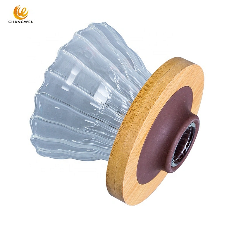 Wholesale Reusable Heat Resistant Drip Filter V60 Glass Coffee Filters