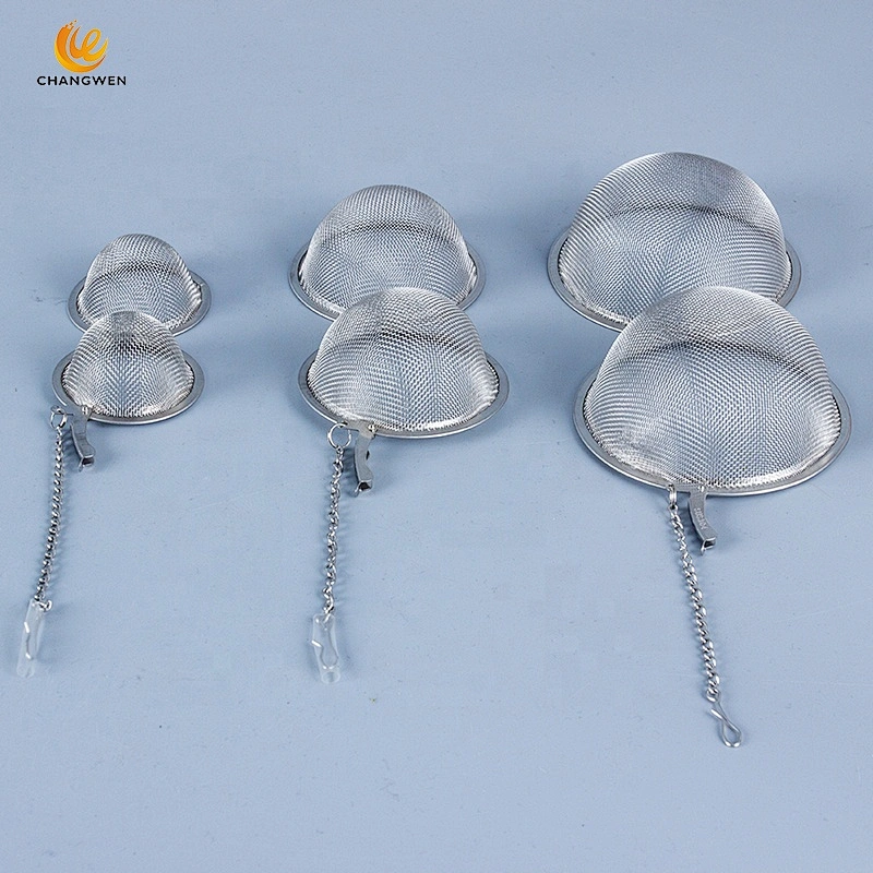 Three Size Food Grade 304 Stainless Steel Wire Mesh Loose Tea Leaves Infuser