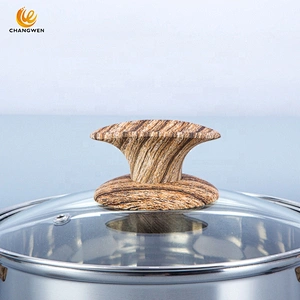 High quality kitchen ware cooking pot stainless steel casserole set with Bakelite handle