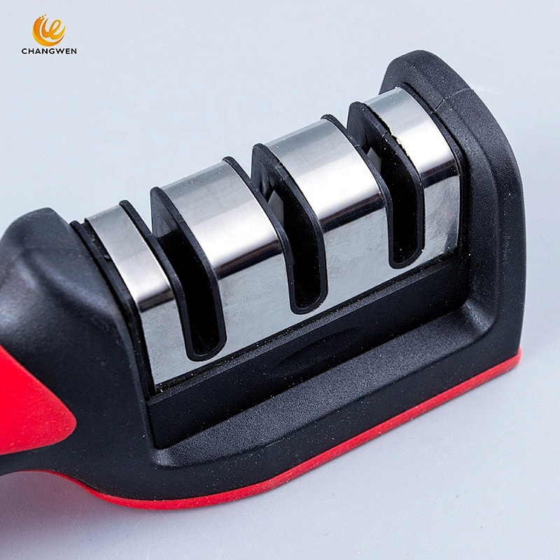 Professional Mini Manual Stainless Steel 3 Stage kitchen Handheld knife sharpener