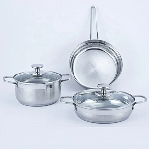 5pcs 9pcs non stick cookware cooking pot stainless steel cookware sets