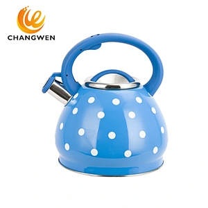 Stainless Steel Water Kettle Whistling 3L Whistling Kettle Quality Tea Pot Red Spout Locking Cover Stovetop Whistling Kettle