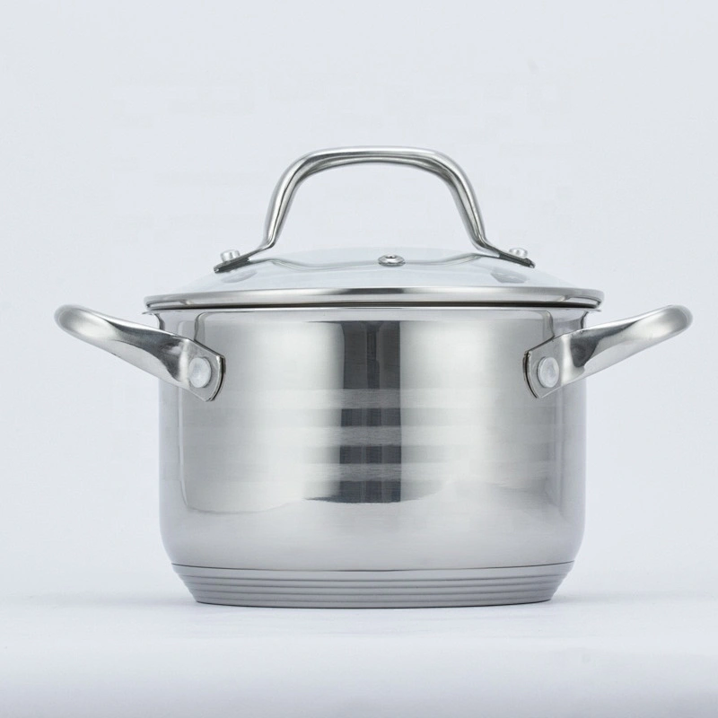 Kitchen wares Induction kitchen cooking pots stainless steel cookware pan set