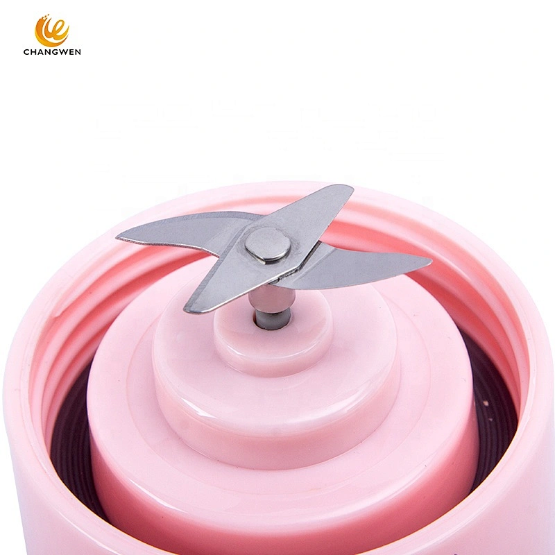 hot selling portable mini usb recharging travel juicer blender 4 blades ice chopper juicer