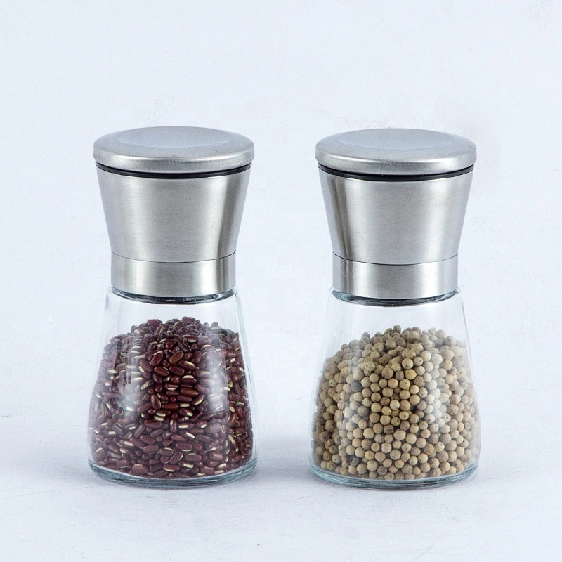 Kitchen Accessories Stainless Steel Pepper Mill Salt and Pepper Grinder Set