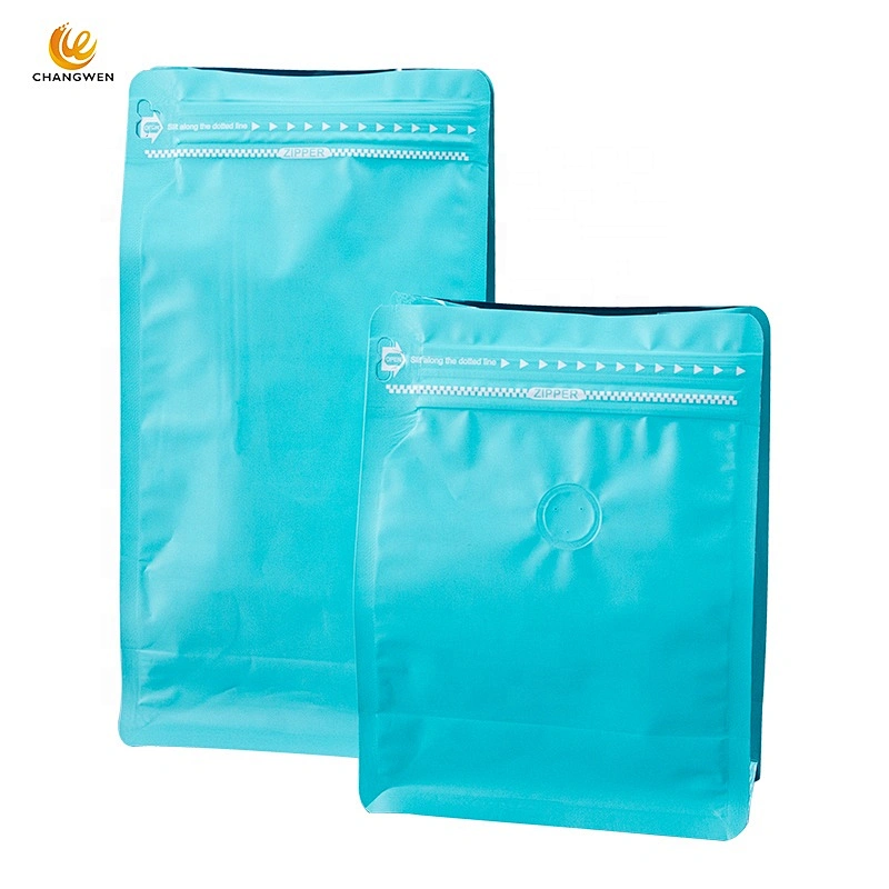 wholesale 250g to 1kg aluminum foil baking bag stand up packaging coffee bags with air valve