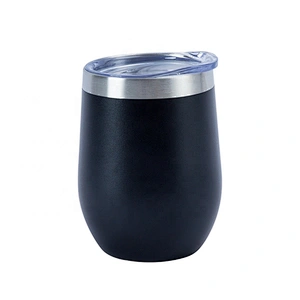 Hot Selling Custom Egg Shape Double Wall Vacuum Insulated Stainless Steel Travel Tumbler Cups for Coffee Wine water