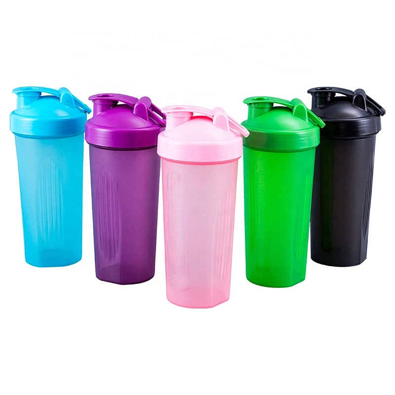 Wholesale Custom 600ml Classic Colour Shaker Cup Gym Plastic Protein Shaker Bottle