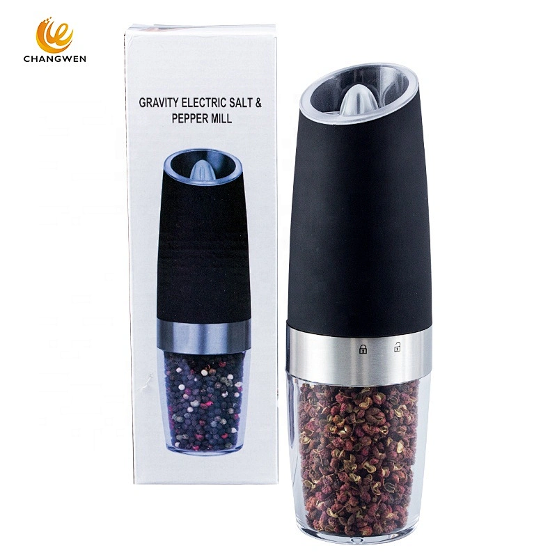 Portable Battery Operated Stainless Steel Automatic Electric Salt And Pepper Mill Grinder for Kitchen