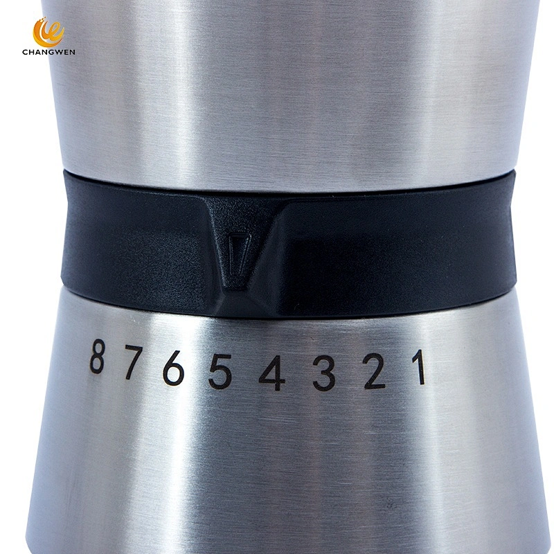 Portable conical burr hand bean manual grinder coffee, wholesale stainless steel manual mill coffee grinder