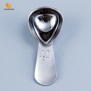 High Quality Exquisite 1&2 Tbsp 304 Stainless steel Honey Spoon Coffee Measuring Spoon