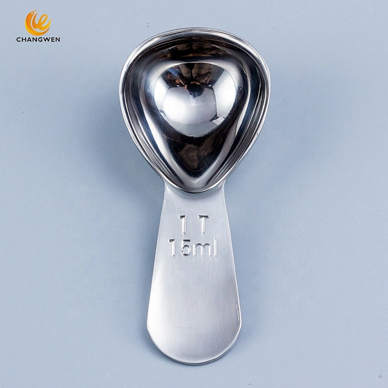 High Quality Exquisite 1&2 Tbsp 304 Stainless steel Honey Spoon Coffee Measuring Spoon