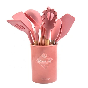 Hot selling colorful kitchen utensils cooking tools set kitchen accessories set silicone kitchen utensil set