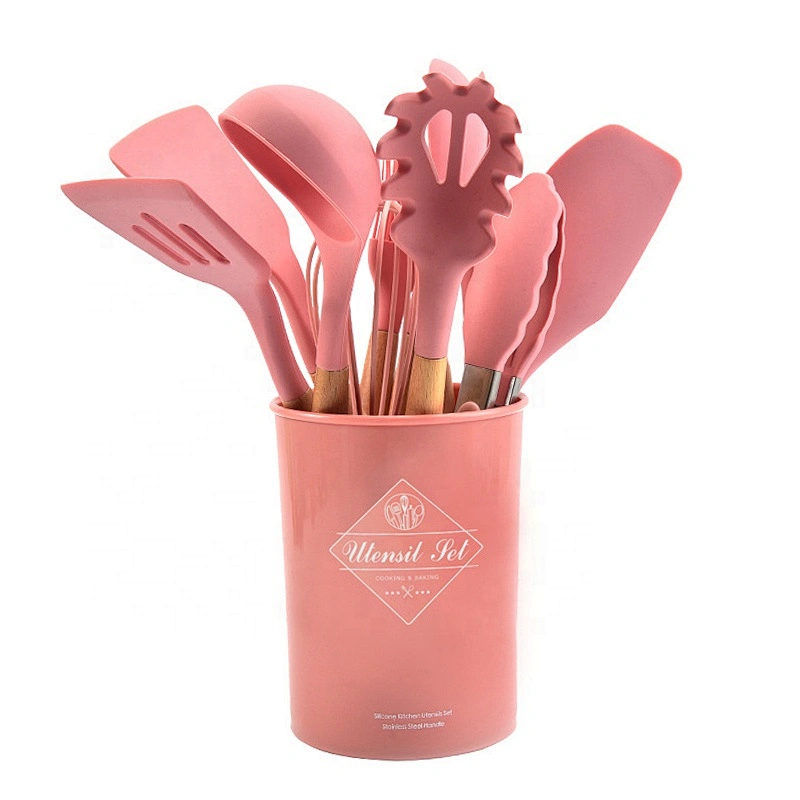 Hot selling colorful kitchen utensils cooking tools set kitchen accessories set silicone kitchen utensil set