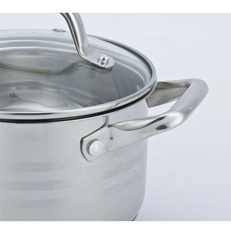 Kitchen wares Induction kitchen cooking pots stainless steel cookware pan set