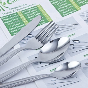 Knife Spoon Fork Set Cutlery 4PCS Stainless Steel Flatware sets Cutery Set