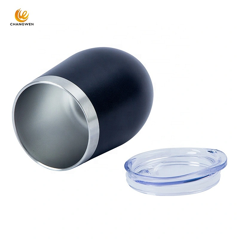Hot Selling Custom Egg Shape Double Wall Vacuum Insulated Stainless Steel Travel Tumbler Cups for Coffee Wine water