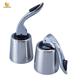High Quality portable Beverage bottle plug Reusable stainless steel Sealed Storage wine bottle stopper