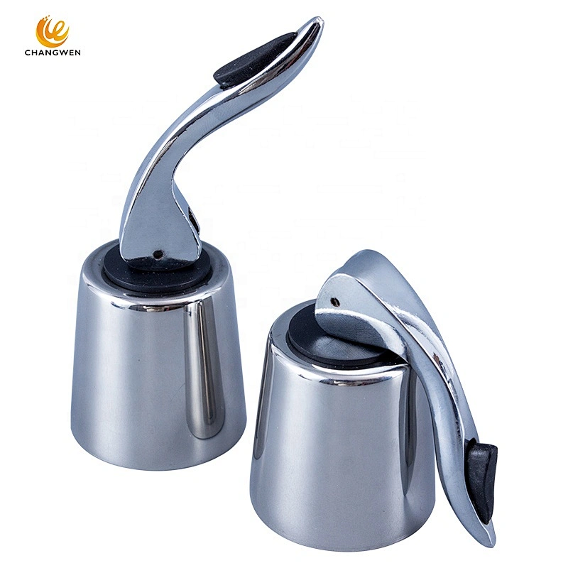 High Quality portable Beverage bottle plug Reusable stainless steel Sealed Storage wine bottle stopper