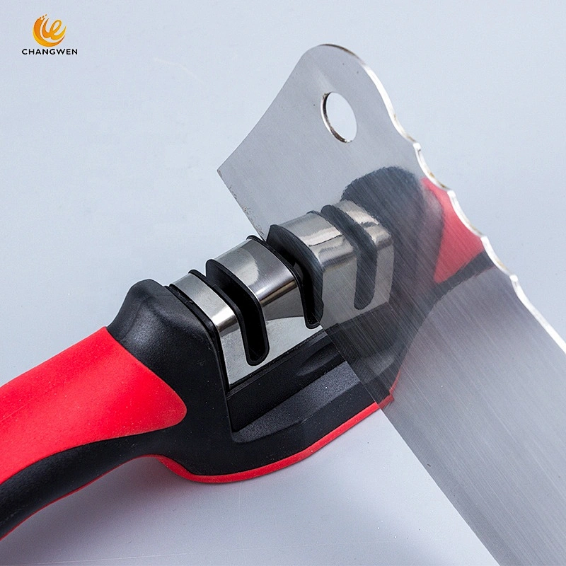 Professional Mini Manual Stainless Steel 3 Stage kitchen Handheld knife sharpener