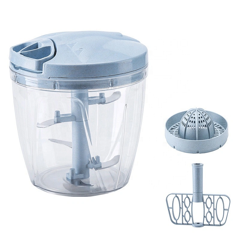 High quality kitchen accessories plastic Material Quick Manual Pull Food Chopper Manual vegetable chopper