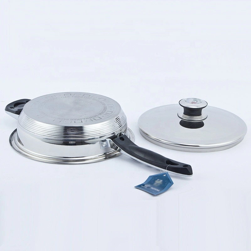 Induction capsule bottom frying pan Stainless steel frypan