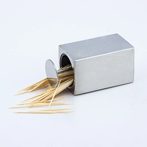 Household 304 stainless steel simple automatic toothpick equipment wooden material