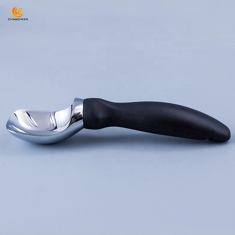 Kitchen Tools Heavy Duty Zinc Alloy Ice Cream Scoop With Comfortable Plastic Handle