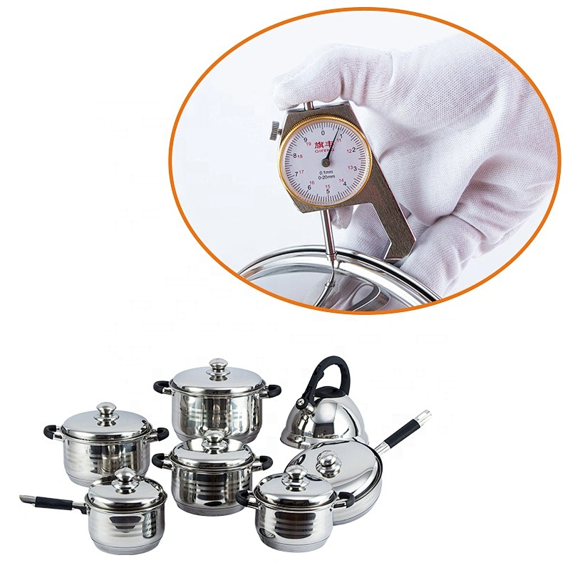 14pcs silicone cookware handles cooking pot and pan set cookware kit cookware sets with SS tea kettle for kitchen