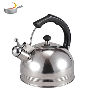 Black bakelite handle 3 quart 201 Stainless Steel Whistling tea Kettle