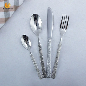 Professional wholesale manufacture flatware set 18/10 stainless steel reusable cutlery set