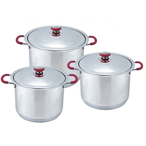 Kitchen chef 6 pcs big size casserole set Stainless Steel Stock Pot Cookware