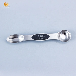 Kitchen Accessories 8pcs stainless steel double head measuring spoon set with magnets handle