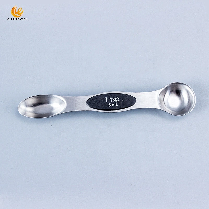 Kitchen Accessories 8pcs stainless steel double head measuring spoon set with magnets handle