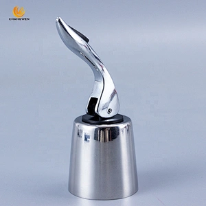 High Quality portable Beverage bottle plug Reusable stainless steel Sealed Storage wine bottle stopper