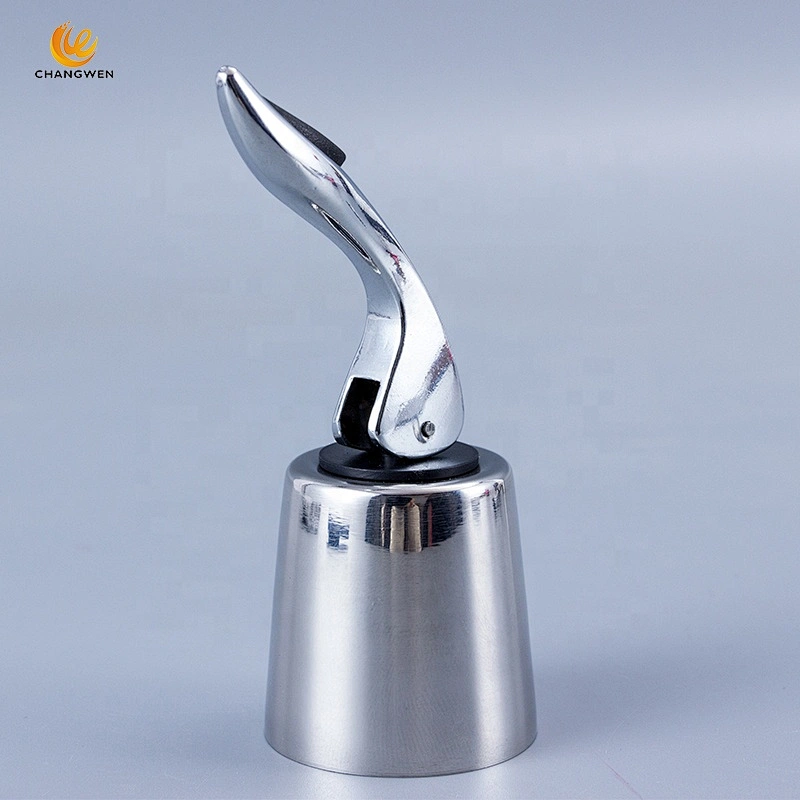 High Quality portable Beverage bottle plug Reusable stainless steel Sealed Storage wine bottle stopper