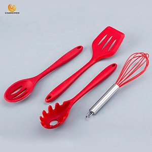 Heat Resistant Food Grade Gadget Reusable 10 pcs Silicone Kitchen Accessories Cooking Utensil Set