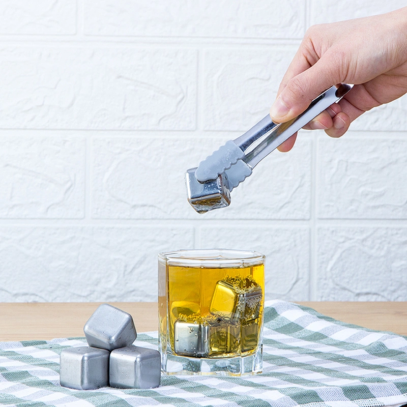 Food Grade Stainless Steel 304 Reusable Drink Coolers Metal Ice Cubesreusable ice cubes