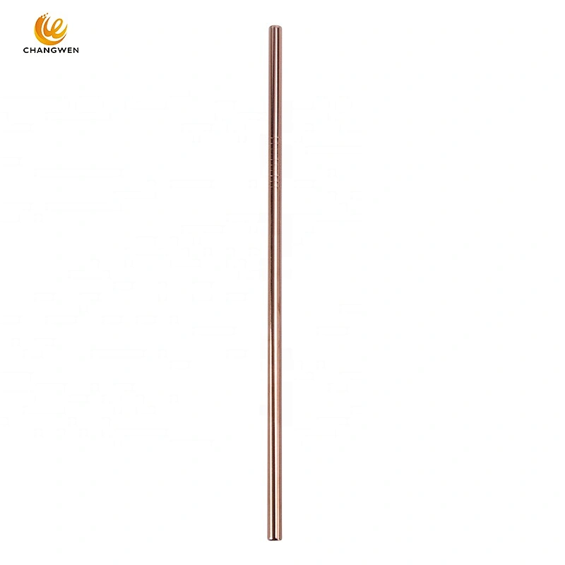 Eco Friendly straight reusable 18/8 stainless steel metal drinking straw with Customized Logo