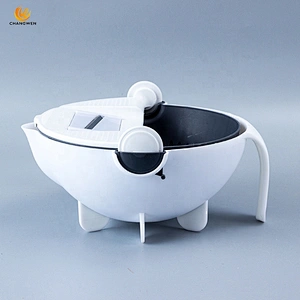 9 in 1 Multifunction Magic Rotate Vegetable Slicer Portable Chopper Grater Vegetable Cutter with Drain Basket