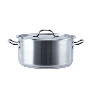 Hot Stainless Steel Stockpot Cooking Pot  Encapsulated Bottom With Lid