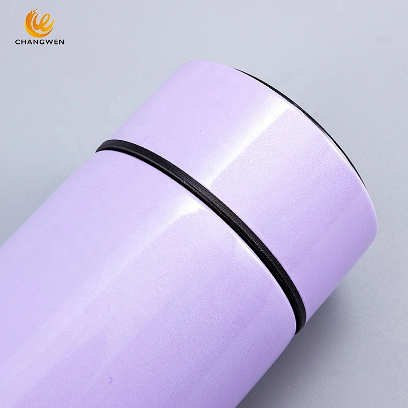 New Smart Water Bottle 304 stainless steel vacuum insulated travel tumbler/coffee mug with LED Temperature Display