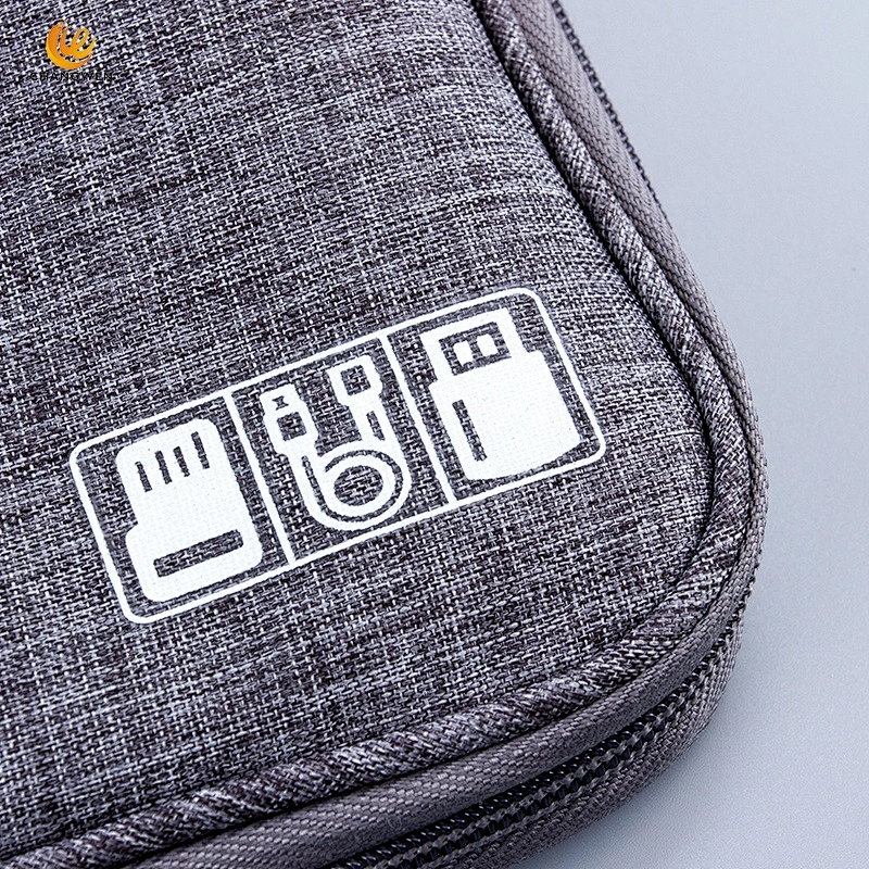 Portable Multi-function Waterproof Electronics Accessories Storage Case USB Cable Organizer Bag