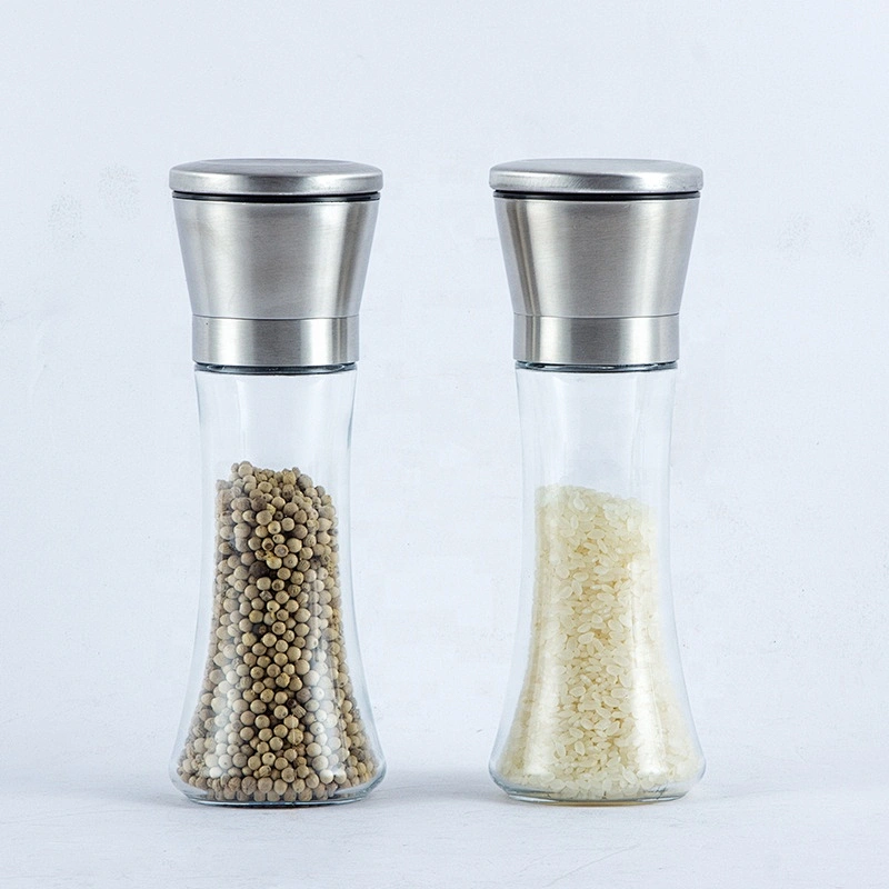 Kitchen Accessories Stainless Steel Pepper Mill Salt and Pepper Grinder Set