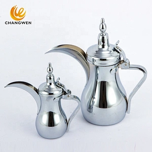 Kitchen Accessory 12/18/24 OZ Coffee Kettle Stainless Steel Dallah Gold Coffee Pot