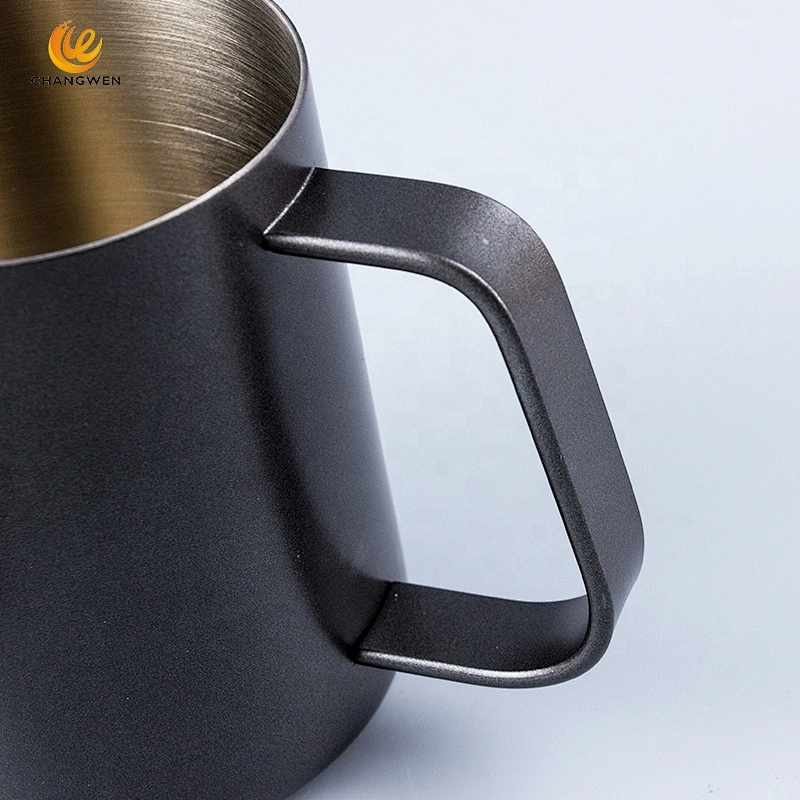 600ml Black Vintage Stainless Steel 304 Material Gooseneck Kettle Pour Over Coffee Pot